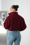 Bordo Kaşe Bomber Ceket