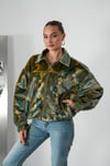 Vintage Desenli Bomber  Ceket