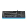 A4 TECH FK10 USB KABLOLU Q MULTIMEDIA KLAVYE MAVI