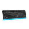 A4 TECH FK10 USB KABLOLU Q MULTIMEDIA KLAVYE MAVI