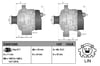 ALTERNATOR 12V 100AH TOYOTA AVENSIS 1.0-2.2 2005>> AURIS NZE18/ZRE18 2.0 D4D 2012->> AURIS TOURING S