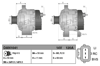 Alternatör 12V 120A 2005+ (DAN588 105A) – Ford Focus II Cabrio, C-Max, Volvo C30 vb.