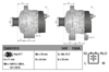 Alternatör 12V 130A ZRT27/ADT27 Zer/ZZE12 R1 – Toyota Avensis, Corolla