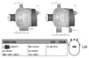 Alternatör 12V 150A IX Tourrer Dtec 2013+ Tek Fiş LIN Uçlu – Honda Civic, CR-V IV