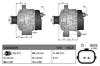 Alternatör 12V 150A – Renault Megane III, Kangoo, Fluence vb.