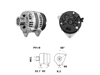 Alternatör 12V 200A – Case New Holland T6 T7 Steyr 2010+