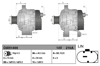Alternatör 12V 210A 118/120/125/218/220/225/316/318/320/325/418/420/425/518/520 – BMW X3, X4, X5