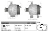 ALTERNATOR 12V 210AH BMW 118/120/125/218/220/225/316/318/320/325/418/420/425/518/520/X3/X4/X5 2.0 D