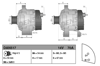 Alternatör 12V 70A 500 – Fiat Idea, Doblo, Albea vb.