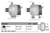 Denso Alternatör 12V 150A CNG li-RC-AS BV – Ford Focus II, Volvo C30, S40 vb. (DAN934)
