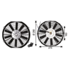 Fan Motoru 12V Üniversal Pervaneli 11INCH 280MM