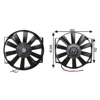 Fan Motoru 12V Üniversal Pervaneli 120W 245MM