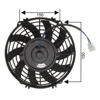 Fan Motoru 12V Üniversal Pervaneli 7 Inch 190MM