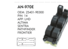 KRAW Sol Dörtlü Cam Anahtarı – Altima Sentra Pathfinder Frontier (25401-9E000)