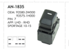 KRAW Tekli Cam Anahtarı – Kia Sportage 2010-2015 (93580-3W000)