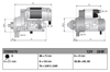 Marş Motoru 12V 9 Diş KW2.0 Denso Tip – Land Rover, Range Rover IV
