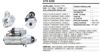 Marş Motoru 24V 10 Diş 4.0KW – IVECO Eurocargo IVECO Tector, New Holland Tekerlekli Ekskavatör LW190B, BMC IVECO Euro Motor Otobüs, Temsa Avenue LF Otobüs, Renault Irisbus Access Otobüs