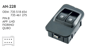 MCAR Cam Açma Düğmesi Sol Çerçeveli Çiftli 8 Pin – Fiat Fiorino, Peugeot Bipper, Citroen Nemo