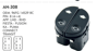 MCAR Cam Açma Düğmesi Sol Çerçeveli Otomatik Çiftli 4+4 Pin – Ford Fiesta, Transit