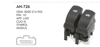 MCAR Cam Açma Düğmesi Sol Çiftli 10 Pin – Renault Symbol, Clio III, Modus
