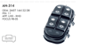MCAR Cam Açma Düğmesi Sol Dörtlü 11 Pin – Ford Focus 1998-2005