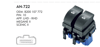 MCAR Cam Açma Düğmesi Sol Ön Camlar İçin Çiftli 10 Pin – Renault Megane II, Scenic II