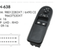 MCAR Cam Anahtarı Sol İkili – Citroen C3 2009-2016 (/ /) (98012283XT)