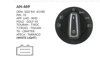 MCAR Far Anahtarı Krom – Volkswagen Golf VII, Polo, Seat Ibiza, Leon