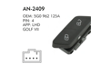 MCAR Merkezi Kilit Anahtarı 125A – VW Golf VII (5G0 962 )