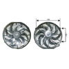 Remark Fan Motoru 12V Üniversal Pervaneli S Kanat 14 Inch Emici
