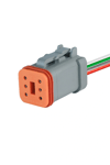 Soket Kablolu 6 Pin Erkek Tesisat Soketi Deutsch İş Makinası (6K018)