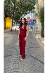 Bordo Yelekli Takım