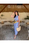 Gipeli Halter Yaka Poplin Kumaş Elbise