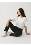 Unisex Oversize Pamuklu Dokulu Bisiklet Yaka Premium Basic Tişört
