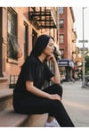 Unisex Oversize Pamuklu Dokulu Bisiklet Yaka Premium Basic Tişört