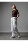 Unisex Oversize Pamuklu Dokulu Bisiklet Yaka Premium Basic Tişört