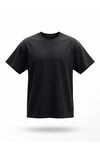 Unisex Oversize Pamuklu Dokulu Bisiklet Yaka Premium Basic Tişört