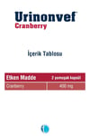 Urinonvef Cranberry 30 Yumuşak Kapsül