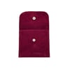Çıtçıtlı Kadife Kese 10x10 Bordo