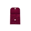 Çıtçıtlı Kadife Kese 7x7 Bordo