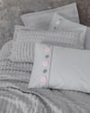 Cotton Box Limi Çift Kişilik Punç Yatak Örtülü Nevresim Takımı Siva Gri