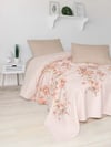 FixeLine Pansy Bej Çift Kişilik Pike Takımı Fitted Çarşaf
