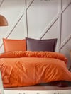 Özdilek Terracota Antrasit Çift Kişilik Colormix Nevresim Takımı