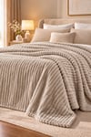 Puffy Sova Kum Beji Çift Kişilik Wellsoft Battaniye 200x220