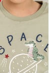 ERKEK ÇOCUK SPACE PİJAMA TAKIMI ÇAY YEŞİLİ