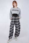 KIZ ÇOCUK 2'Lİ  COLLECTIVE YAZILI SWEATSHİRT  GRİ