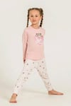 KIZ ÇOCUK SWEAT PİJAMA TAKIMI  PEMBE