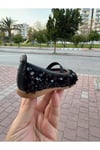 LASTİK BANTLI PULLU SİYAH BABET
