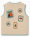 QNK296PL04 CAMPER PATCHWORK PELUŞ YELEK