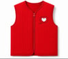 QNK296PL04 LETTER FOR QUİLTED KAPUTENE  YELEK KIRMIZI